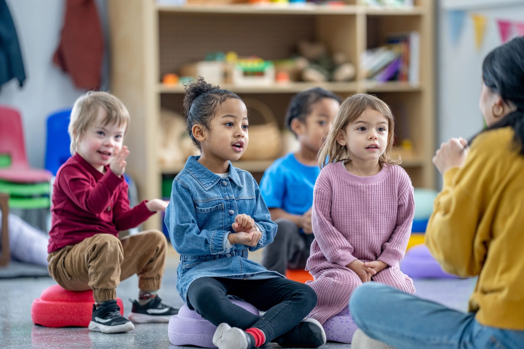 Toddlers in a Curie Early Preschool learning center