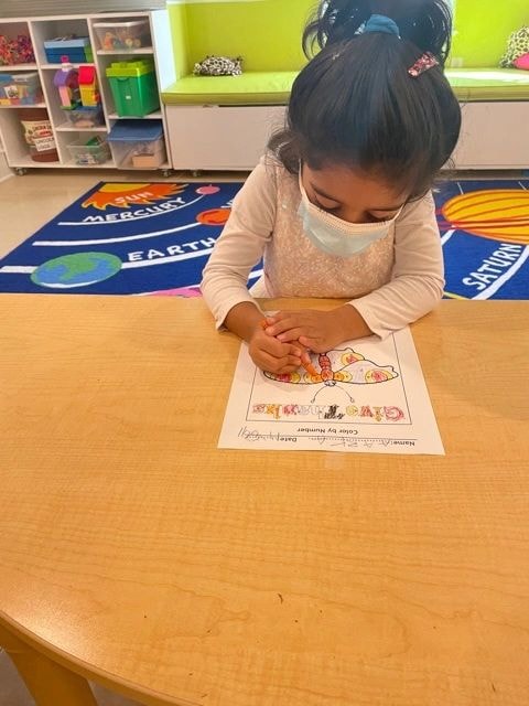 Curie Preschool students